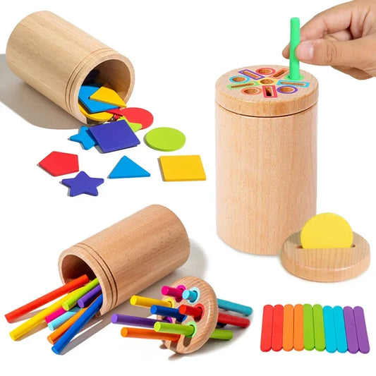 Montessori Toys Color and Shape Sorting Box