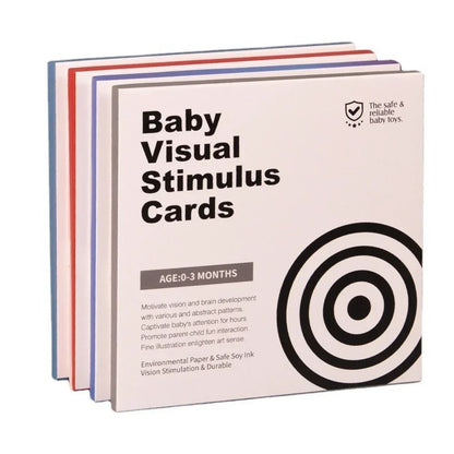 Montessori visual cards black and white 0-36 months in the shape of animals