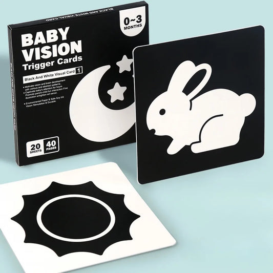 Montessori Visual Stimulation Black and White Contrast Cards