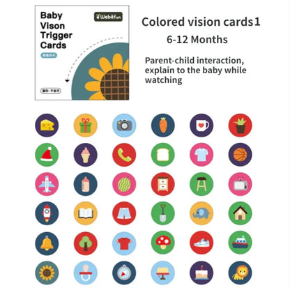 Montessori visual cards black and white 0-36 months in the shape of animals