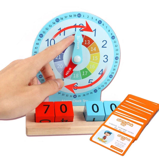 Teaching Clock Activities Set Early Educational Montessori Toy Helps Kids Learn To Tell Time Kindergartner Learning Toy Supplies